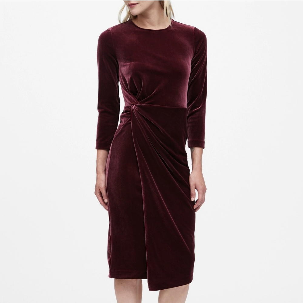 Banana Republic Winter Velvet Dress